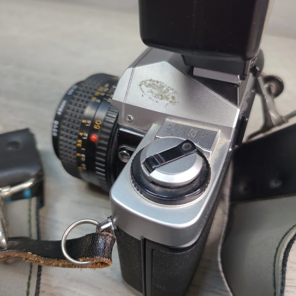 Minolta XG-A 35mm Film Camera with MD 50mm Lens Japan Preowned